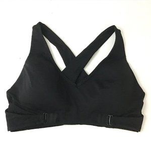 Athleta BE BOLD WRAP FRONT Sports Bra Black M